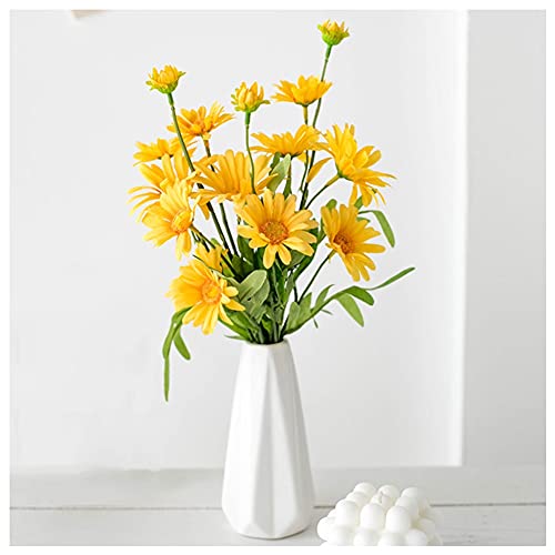 Künstliche Blumen, künstliche Blume, kleiner Chrysanthemen-Blumenstrauß, Dekoration für Wohnzimmer, Geschäft, Büro, Blumenarrangement, künstliche Blumendekoration, realistische Hochzeitsblumen, von YANNIES