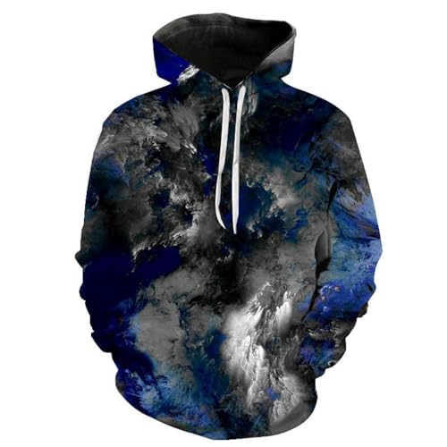 YANXIABH Kreative Malerei Schnee Berg Muster Hoodie männer Lose Große Größe 3D Druck männer Hoodie Vielseitige Streetwear von YANXIABH