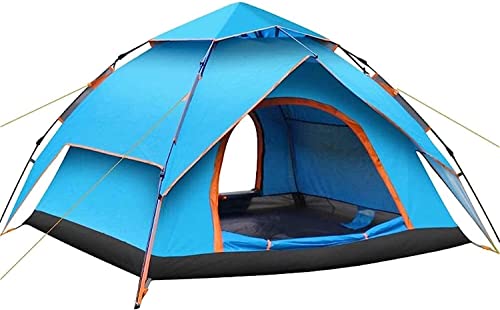 Kuppel-Pop-Up-Campingzelt,Automatisches Zelt für 3–4 Personen,Doppelschichtiges wasserdichtes Zelt,Großes Familienzelt von YANXIR