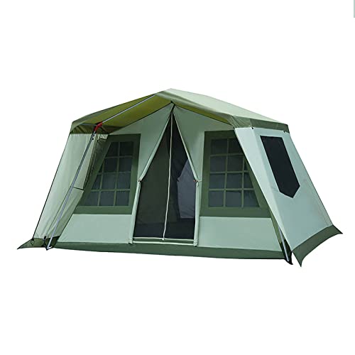 Outdoor-Campingzelt Villa, großes Zelt für 5 bis 8 Personen, wasserdicht, doppellagig, großes Zelt für Outdoor, Camping, Picknick, Familien- und Freundestreffen von YANXIR