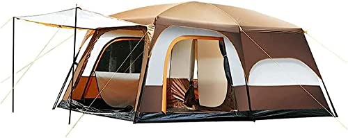 Outdoor-Campingzelt bietet Platz für 8 bis 12 Personen, reichlich Platz, zweistöckiges Zelt, mit erweitertem Sonnenschirm, regenfest mit Sonnenschutzfunktionen, kältebeständiges Familiencamping von YANXIR