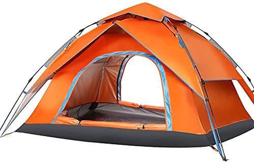 Zelte für Camping im Freien Zelt, Abenteuerzelt Automatische Pop-Up-Campingzelte für 3-4 Personen, UV-Schutz Sonnenschutz für Strandcamping von YANXIR