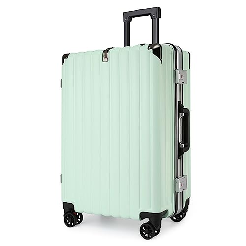 YAOSHER Koffer, 24 Zoll, supergroße Aufbewahrungsunterteilung, 20-Zoll-Kompressionsrahmen aus Aluminium, Trolley-Koffer, geeignet für Reisen (grün, 20 Zoll) von YAOSHER