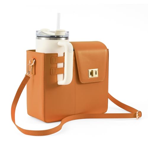 YAOZUP Tasche für Stanley Cup, Stanley Cup Tasche mit Fach und Verstellbarem Schultergurt, Tasche mit Getränkehalter, Handtasche für Stanley Cup, Stanley Cup Accessories Crossbody Bag YAOZUP Tasche für Stanley Cup, Stanley Cup Tasche mit Fach und Verstellbarem Schultergurt, Tasche mit Getränkehalter, Handtasche für Stanley Cup, Stanley Cup Accessories Crossbody Bag von YAOZUP
