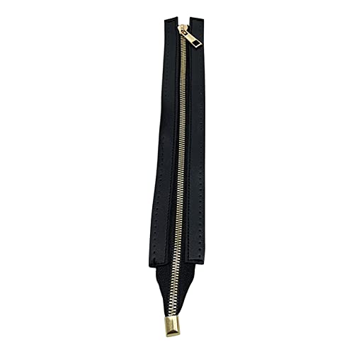 Metall-Handtaschen-Reißverschlüsse, 30 cm, PU-Leder-Reißverschluss, robuster Metall-Reißverschluss mit Löchern, Reißverschluss-Ersatzzubehör Metall-Handtaschen-Reißverschlüsse, 30 cm, PU-Leder-Reißverschluss, robuster Metall-Reißverschluss mit Löchern, Reißverschluss-Ersatzzubehör von YAPAILANG