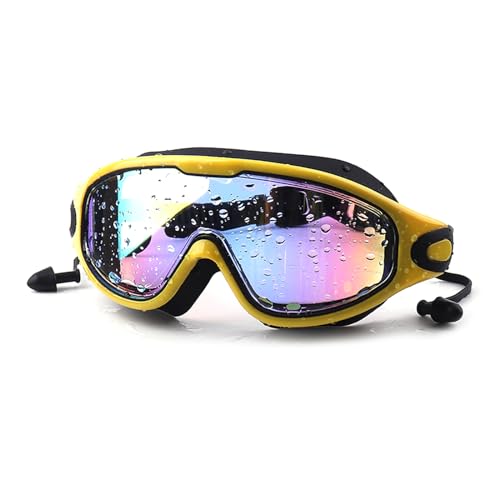 YAPAILANG Schwimmbrille für Erwachsene, großer Rahmen, flach, leicht, Schwimmbrille, Schnorcheln, Taucherbrille von YAPAILANG