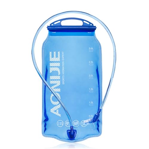 YAPJEB Trinkblase, BPA-frei, 1L/1.5L/2L/3L, Tragbarer Wasserspeicher zum Laufen, Wandern, Klettern, Radfahren (PEVA, 3L) von YAPJEB