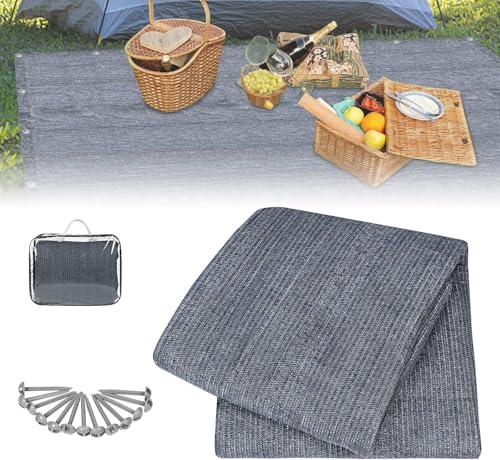 YARDIN Vorzeltteppich 200 x 200 cm Camping Teppich Zeltteppich Zeltunterlage Waschmaschinenfest rutschfest Schimmelfrei Vorzeltteppiche für Wohnmobil Outdoor inkl Tragetasche YARDIN Vorzeltteppich 200 x 200 cm Camping Teppich Zeltteppich Zeltunterlage Waschmaschinenfest rutschfest Schimmelfrei Vorzeltteppiche für Wohnmobil Outdoor inkl Tragetasche von YARDIN