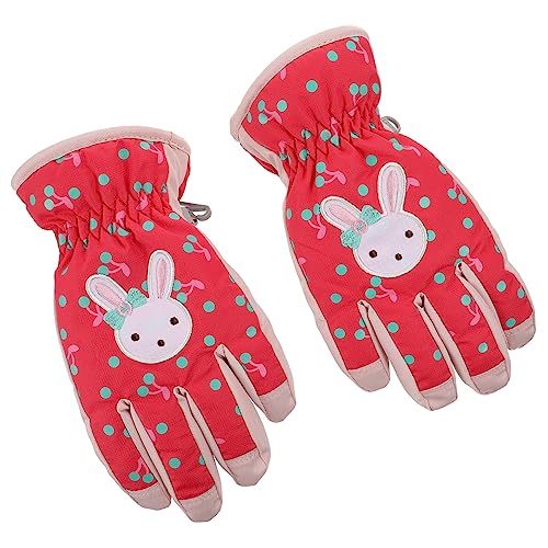 YARNOW 1 Paar Skihandschuhe für Mädchen Weihnachtshandschuhe für Kinder Winterschneehandschuhe Kinder winterhandschuhe skihandschuhe Kinder Schöne Wasserabweisende Handschuhe für Kinder von YARNOW