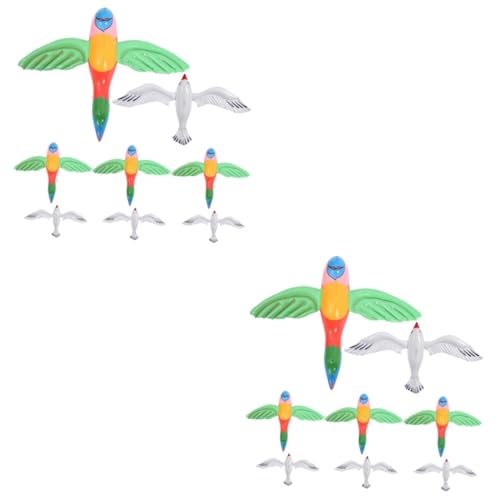 YARNOW 2 Sätze Aufblasbarer Möwenballon Möwenspielzeug Jumbo Flugvogelspielzeug Fliegende Vögel Tropische Vögel Ornament Aufblasbares Papageienspielzeug Sommerstrandvogel von YARNOW