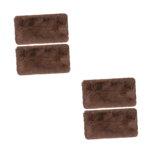 YARNOW 2 Sätze Handwärmer Kissen Kuschelkissen Aus Plüsch Fußwärmer Fürs Bett Isolierter Handwärmer Handmuff Für Frauen Tragbarer Handwärmer Kunstpelz Light Brown 2 Stück * 2 von YARNOW