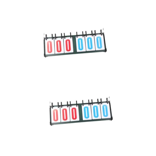 YARNOW 2St Tennis-Punktezähler Anzeigetafel für den Tisch Anzeiger Flipper Punktebuch zählbrett Scoreboard sportspiele Score Flipper Ballspiel Torschütze Aluminiumlegierung Olive Green von YARNOW