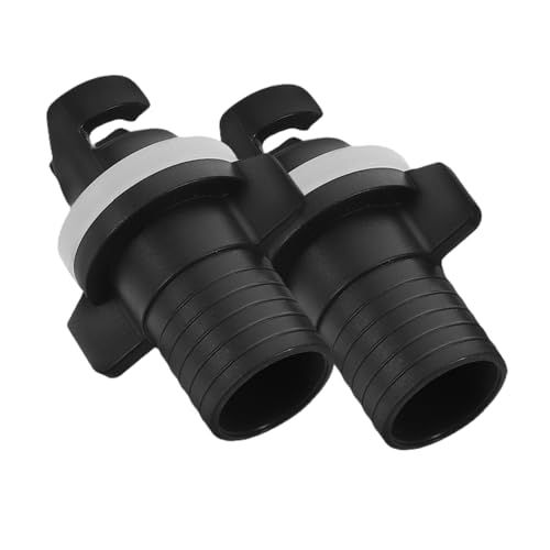 YARNOW 2st Ventil Für Schlauchboote Fahrradventiladapter Für Pumpe Kajak Ersatzteile Aufblasbarer Adapterschlauch Aufblasbarer Adapterstecker Adapterrohre Ersatzkompressor Black Plastik von YARNOW