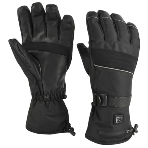 YARNOW 3 Sätze Heizhandschuhe SIM-Racing-Handschuhe Handschuhe Männer Saft-Handschuhe Beheizte Handschuheinlagen Arm Liner Wiederaufladbar Beheizbare Handschuhe Black Polyester von YARNOW