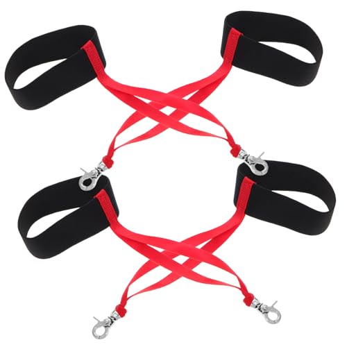 YARNOW 3 Sätze Skihandschuh-Lanyard Stock-handgelenkschlaufe Handschuhclips Skileine Skitasche Kinderleinen Für Jungen Outdoor-skizubehör -skihandschuhe Skigriff Nylon 4 Stück * 3 von YARNOW