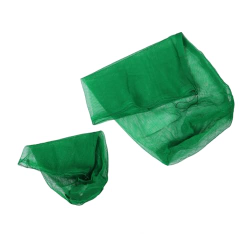 YARNOW 3 Sätze Tragbare Fischernetztasche Fischtransportbeutel Fischtransport Sack Fischfang Zubehör Netzbeutel Fischreusen Für Große Fische Krabbenfallen Gießnetz Nylon Green 2 Stück * 3 von YARNOW