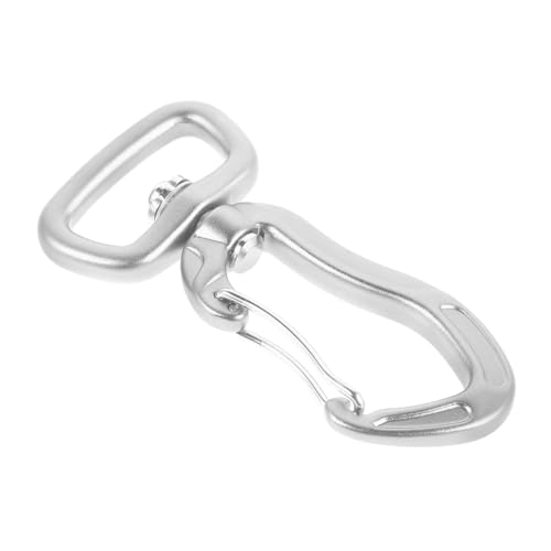 YARNOW 360 Outdoor-karabiner Verbindungsstück Für Die Hundeleine Schlüsselanhänger-Clip-Haken Tragbare Kletterschnallen Verschlusskarabiner Hundeleinen-Clip 7075 Luftfahrtaluminium Silver von YARNOW