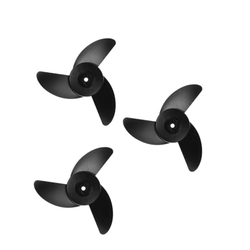 YARNOW 3st Außenbordmotorblätter Bootsmotorpropeller Propeller Für Bohrmaschine Bohrpropeller Für Kajak Propellerschutz Für Trolling-motoren Trolling-Motor-Propeller Plastik Black von YARNOW