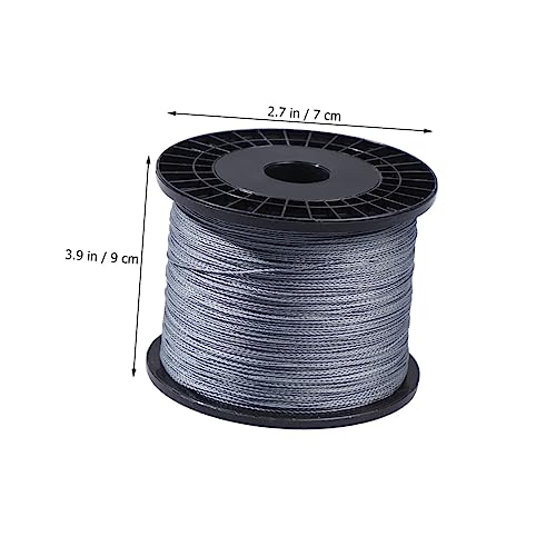 YARNOW 4 300 m haltbare Angelschnur Angeldraht gegen Biss geflochtene Angelschnur Braided Fishing line Fishing Accessories Angeln zubehör pe Angelseil verschleißfester Angeldraht Grey von YARNOW