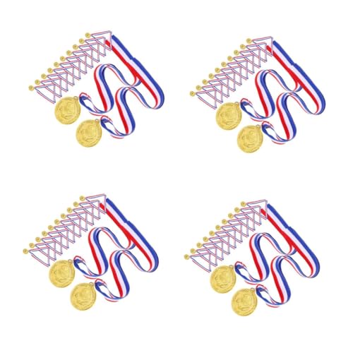 YARNOW 4 Sätze Sportliche Medaille Fußball Medaillen Goldene Medaillen Ehrung Medaillen Sportereignis Medaillen Baseball-medaillen Baseball-auszeichnungen Für Kinder Weberei 12 Stück * 4 von YARNOW