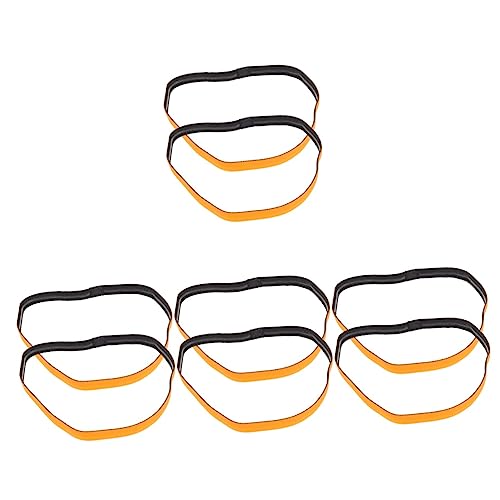 YARNOW 8 STK Antitranspirant Sport-Stirnband Stirnbänder Bandanas für Frauen Coole Schweißbänder Sport Haarband sporthaarband Schweißband-Kopfschmuck tragbares Stirnband Polyester Orange von YARNOW