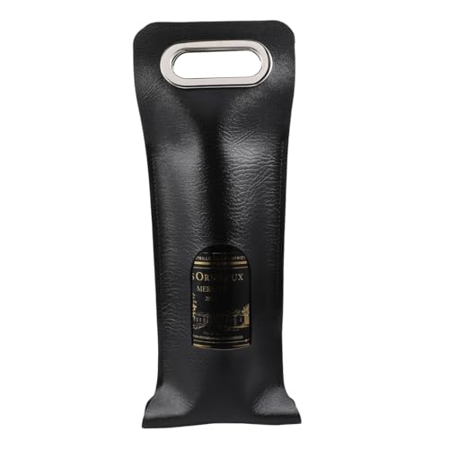 YARNOW Flaschentaschen Leder Einzel Flaschenträger Weinflasche Geschenk Tasche Bierträger Bottle Bag Weintasche Weintragetasche Weinverpackung für Hochzeit Geburtstag Abendessen Party Schwarz YARNOW Flaschentaschen Leder Einzel Flaschenträger Weinflasche Geschenk Tasche Bierträger Bottle Bag Weintasche Weintragetasche Weinverpackung für Hochzeit Geburtstag Abendessen Party Schwarz von YARNOW