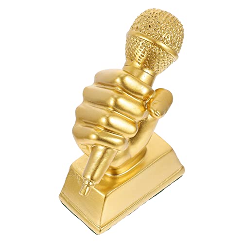 YARNOW Musik Trophäe Singen Mikrofone gefälschtes Mikrofon Mikrofonarm Trophy Auszeichnung Trophäe Anspornung Trophäe dekorative Trophäe Musikalisches Trophäenhandwerk Harz Golden YARNOW Musik Trophäe Singen Mikrofone gefälschtes Mikrofon Mikrofonarm Trophy Auszeichnung Trophäe Anspornung Trophäe dekorative Trophäe Musikalisches Trophäenhandwerk Harz Golden von YARNOW