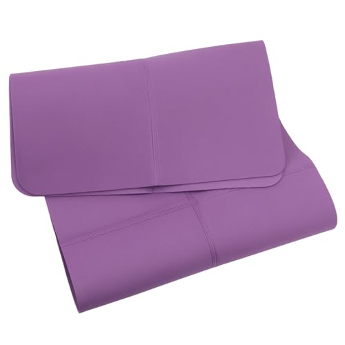 YARNOW Yoga Matte Kissen Knieschutzpolster Yoga -handtuch Nicht -slip Trainingsmatte Faltbare Yogamatte Yoga-organisator Kniebandage Yogamatten Zum Training Yogahose Damen Bhs Tpe Violett von YARNOW