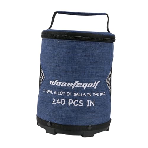 Golfballtasche,Golfballtasche Sack - Reißverschlussgesicherte Tasche mit großem Fassungsvermögen für Golfbälle,Leichter Golfsack, multifunktionale, tragbare, leicht zugängliche Aufbewahrungstaschen fü von YAVQVIN