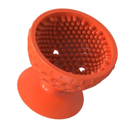Tragbare Golfballwaschanlage, tragbarer Golfballreiniger,Weiche Silikonbürste für Golfbälle mit Saugnapfboden | Tragbares Golfzubehör, multifunktionaler Reinigungsbürsten-Golfballständer für eine effi von YAVQVIN