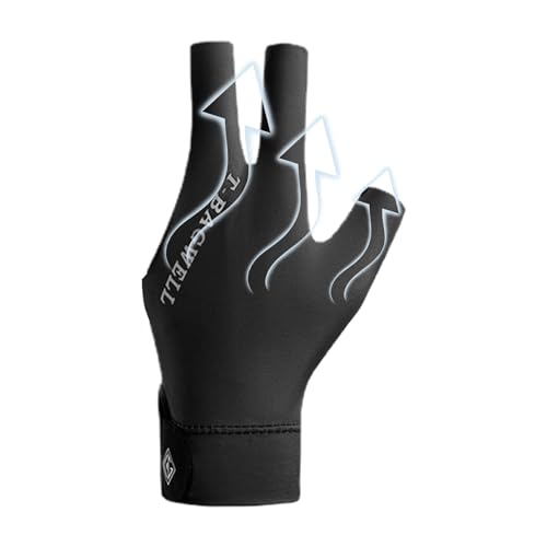 YAVQVIN Billardhandschuhe mit drei Fingern | Billardhandschuhe | schweißabsorbierende Handschuhe | atmungsaktive und rutschfeste Handschuhe für Sport | professionelle Poolhandschuhe Billard von YAVQVIN