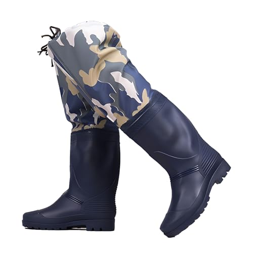 YBAAKZIIR Outdoor Herren Wathose, wasserdichte Hüftstiefel Hüft-Wathose, leichte Camo-Wathose, Bequeme Angel-Wathose ohne Auslaufen, for die Landwirtschaft im Flachwassersand(8) von YBAAKZIIR