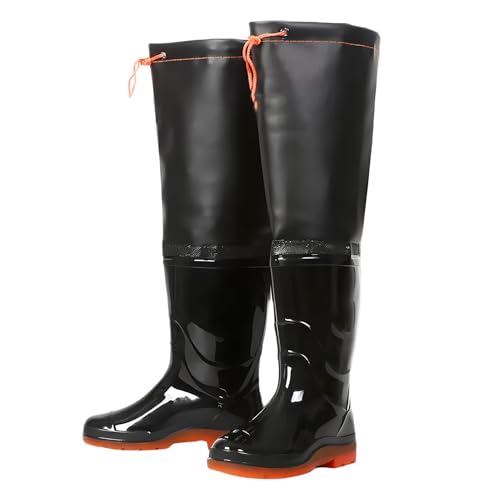 YBAAKZIIR Outdoor Herren Wathose, wasserdichte Hüftstiefel Hüftwaders Bequeme Watstiefel, Hüftwaders for Herren Wasserdicht Atmungsaktiv, for Bäche Landwirtschaft Gartenarbeit(8.5 UK) von YBAAKZIIR