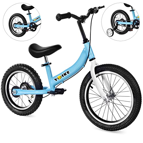 YBIKE 2 in 1 Laufrad, Kinderlaufrad und Kinderfahrrad Dual-Use-Funktion, Geeignet Für Kinder im Alter von 2-7, 12,14,16 Zoll mit Bremse, Pedal, Trainingstheorie von YBIKE