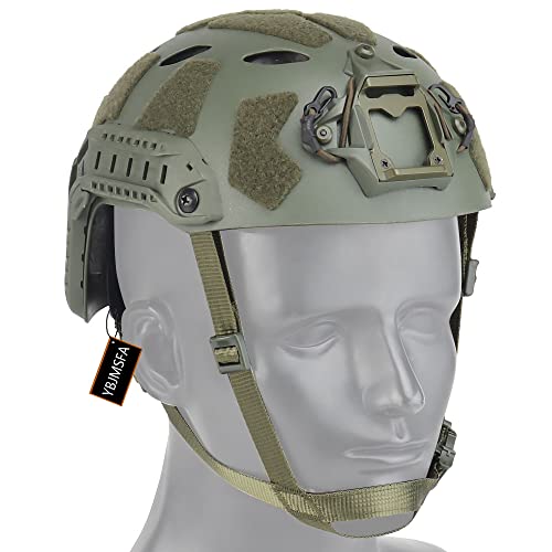 Taktischer Fast Airsoft Helm SF SUPER HIGH Cut Quick Connect Tactical Headset für Rollenspiele CS Games von YBJMSFA