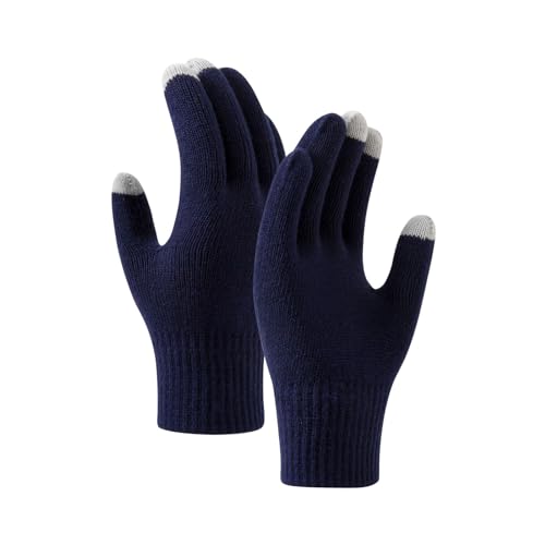 Angebote Des Tages Heute Thermo Handschuhe Winter Handschuhe Herren Damen Thermo Winterhandschuhe Touchscreen Warme Rutschfester Strickhandschuhe Softshell Handschuhe für Herren Radfahren Outdoor von YCBMINGCAN