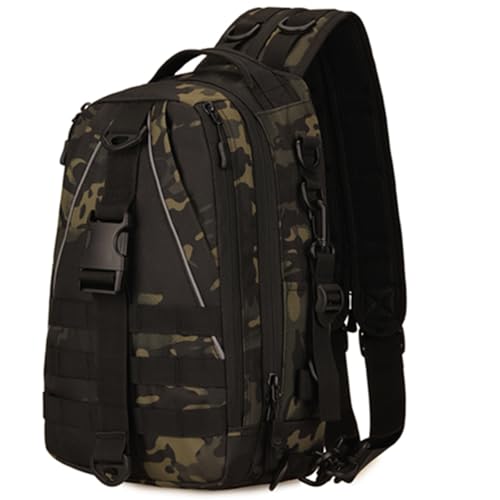 YCHUCH Wasserdichte Brusttasche für Angelausrüstung, Outdoor, Jagd, einzelne Umhängetasche, große Kapazität, Crossbody-Tasche, Angelausrüstung, Werkzeugtasche von YCHUCH