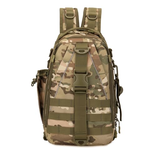 YCHUCH Wasserdichte Brusttasche für Angelausrüstung, Outdoor, Jagd, einzelne Umhängetasche, große Kapazität, Crossbody-Tasche, Angelausrüstung, Werkzeugtasche von YCHUCH