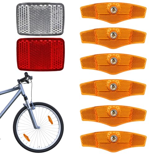 YCHYAN 8 Stück Speichenreflektoren Fahrrad, Reflektoren Fahrrad Set, Katzenaugen Fahrrad Kinder, Reflektierende Warnung für Nachtfahrten, Hohe Sichtbarkeit, Geeignet für Alle Arten von Fahrrädern YCHYAN 8 Stück Speichenreflektoren Fahrrad, Reflektoren Fahrrad Set, Katzenaugen Fahrrad Kinder, Reflektierende Warnung für Nachtfahrten, Hohe Sichtbarkeit, Geeignet für Alle Arten von Fahrrädern von YCHYAN