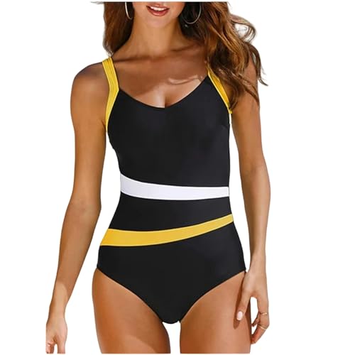 YCHYLIQ Badeanzug Women Bikini Sommer Urlaub Badeanzug Frauen Große Badebekleidung Set Strandkleidung-Gold-XL von YCHYLIQ