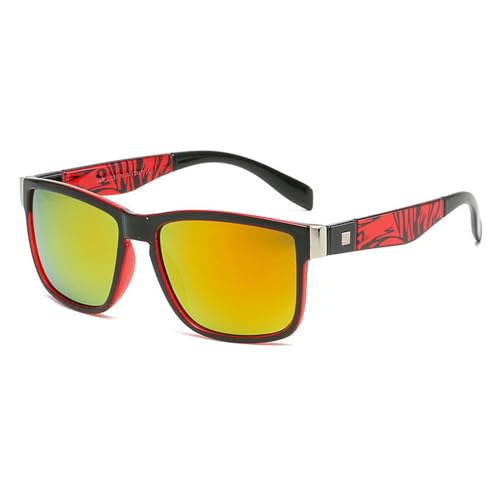 YCHYLIQ Brille Sonnenbrille Anti-UV Retro Sonnenbrille Outdoor Sport Golf Reiten Angeln Wanderbrille für Damen und Herren-C 5 von YCHYLIQ