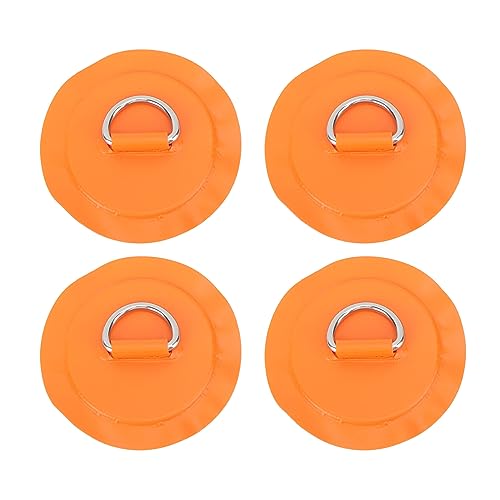 YCRGYYBD D-Ring-Patch, leichter PVC-Patch für Schlauchboote, 4 Stück (Orange) von YCRGYYBD