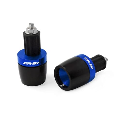 YCYHMHH Motorrad Universal 7/8''22mm CNC Lenkergriffe Griff Bar Griff Enden Cover Cap Stecker Passt für Kawasaki ER-6F ER6F ER 6Ftitanium von YCYHMHH