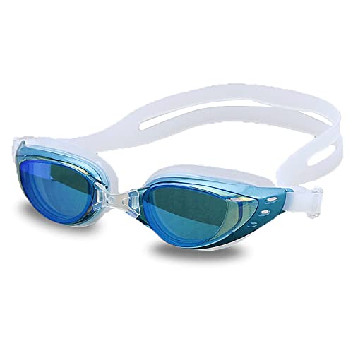 Schwimmbrille für Erwachsene, beschlagfrei, kein Auslaufen, UV-Schutz, Schwimmbrille für Männer und Frauen, Hellblau Schwimmbrille für Erwachsene, beschlagfrei, kein Auslaufen, UV-Schutz, Schwimmbrille für Männer und Frauen, Hellblau von YCYUYK