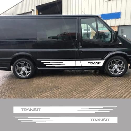 YDIOWBKLO 2-teilige Autoaufkleber Camper Van Sport Graphics Vinyl Film Aufkleber, für Ford Transit MK6 MK7 Autodekor Tuning Zubehör von YDIOWBKLO