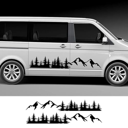 YDIOWBKLO Auto Aufkleber Camper Van Streifen Grafik Sport Vinyl Aufkleber, für Ford Transit MK8 2014-2021 Auto Tuning Zubehör von YDIOWBKLO