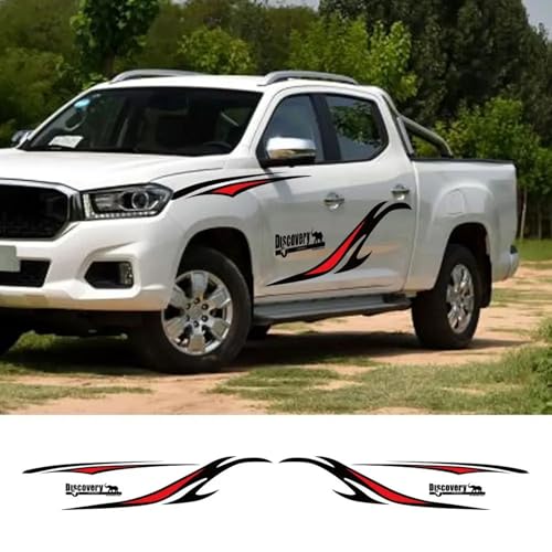 YDIOWBKLO Auto-Seitenspritzaufkleber, Grafikdekor, Abziehbilder, Pickup-Vinyl-Dekorationsabdeckung, für Mazda BT50, Auto-Tuning-Zubehör von YDIOWBKLO