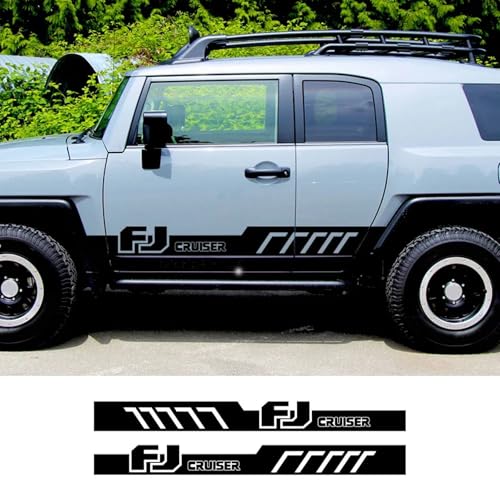 YDIOWBKLO Auto Tür Aufkleber Seite Körper Grafik Vinyl Film Aufkleber, Für Toyota FJ Cruiser Teile Tuning Auto Zubehör von YDIOWBKLO