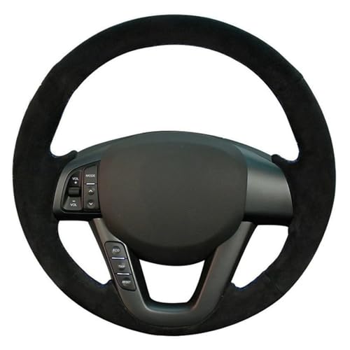 YDIOWBKLO Autolenkradbezug Maßgeschneidertes Leder-Wildleder, Für Kia K5 Optima 2008 2009 2010 2011 2012 2013 Autozubehör von YDIOWBKLO