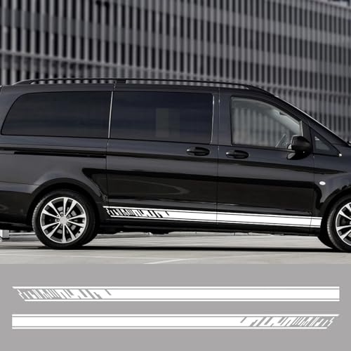 YDIOWBKLO Vinyl-Aufkleber für Autoseitentüren, für Mercedes Benz Vito V-Klasse Viano W638 W639 W447 V260 110 113 115 Autodekor-Zubehör von YDIOWBKLO